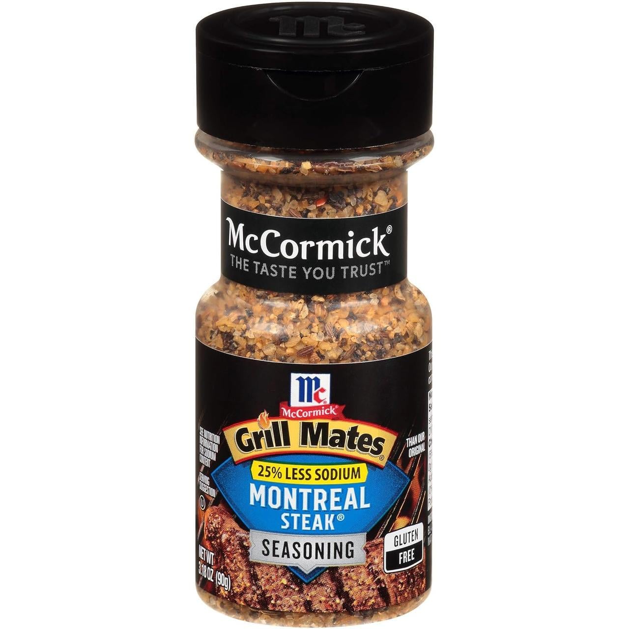 Приправа McCormick Grill Mates Montreal Steak Less Sodium для стейков 90 г (2344371991)