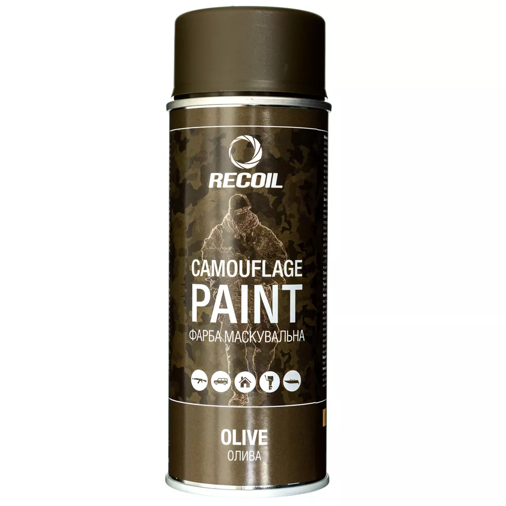 Краска маскировочная Recoil аэрозольная 400 мл Olive