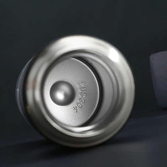 Термос Flask с крышкой-чашкой и двумя чашками 500 мл Черный (407069) - фото 4