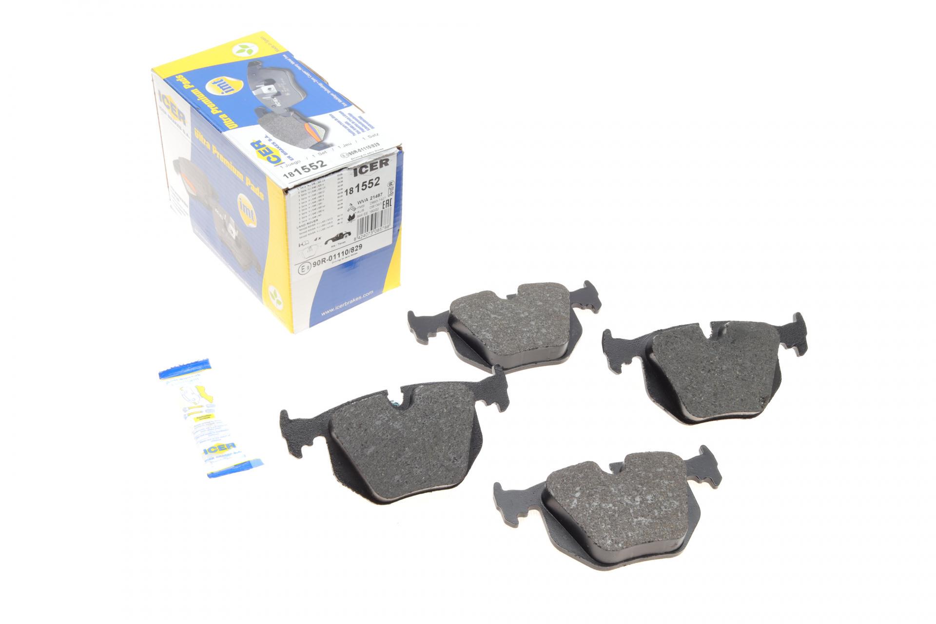 Колодки тормозные задние ICER для MW 3 E46 00-07/X3 E83 04-11/Land Rover Range Rover 02-12 (181552)