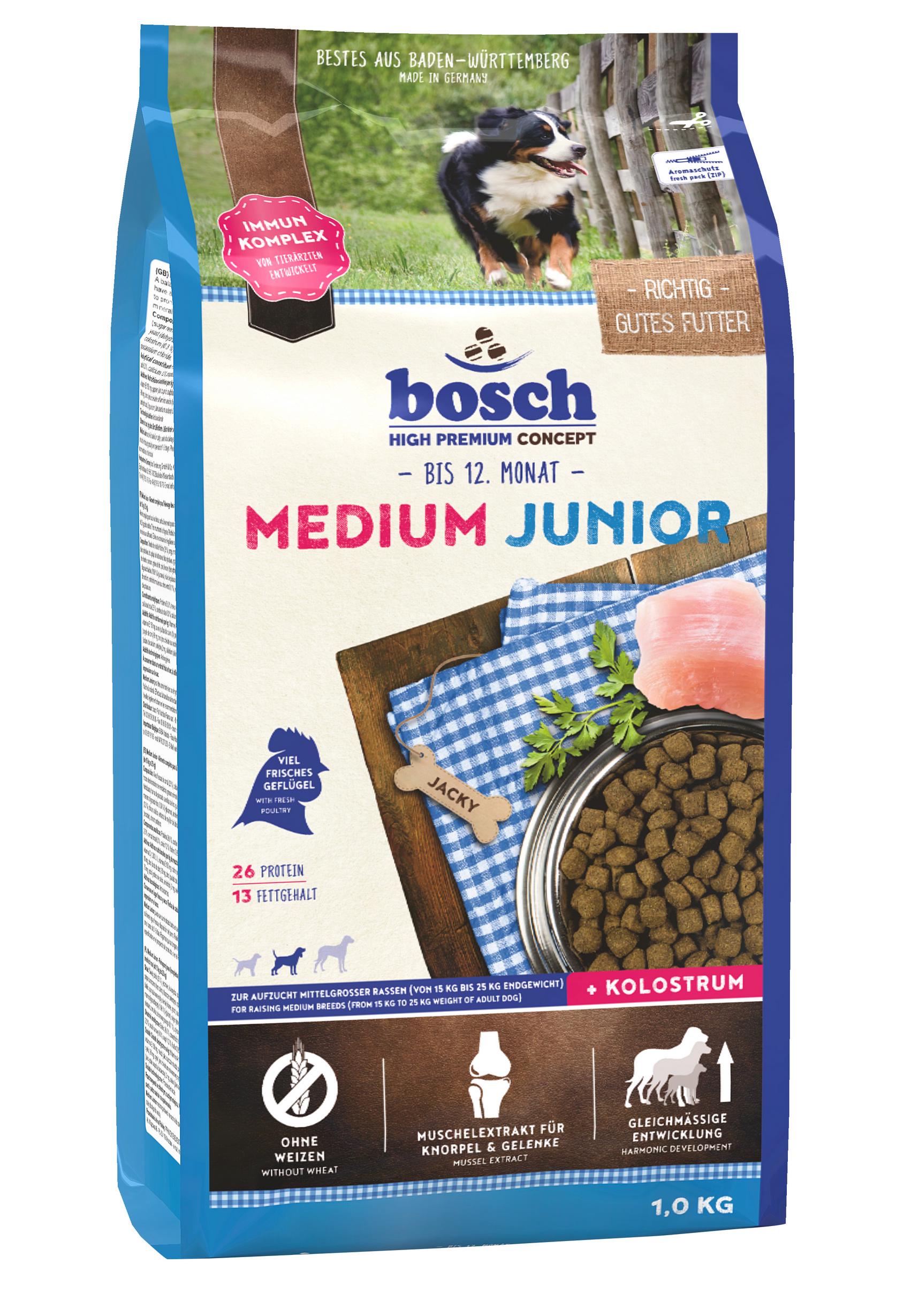 Сухой корм для собак Bosch Medium Junior