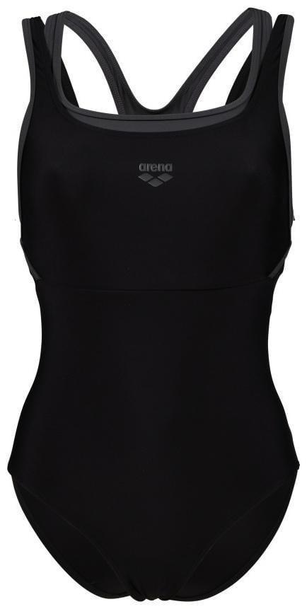 Купальник женский Arena SWIMSUIT SOLID CONTROL HI-POWE р. 42 Черный (006743-550 42)