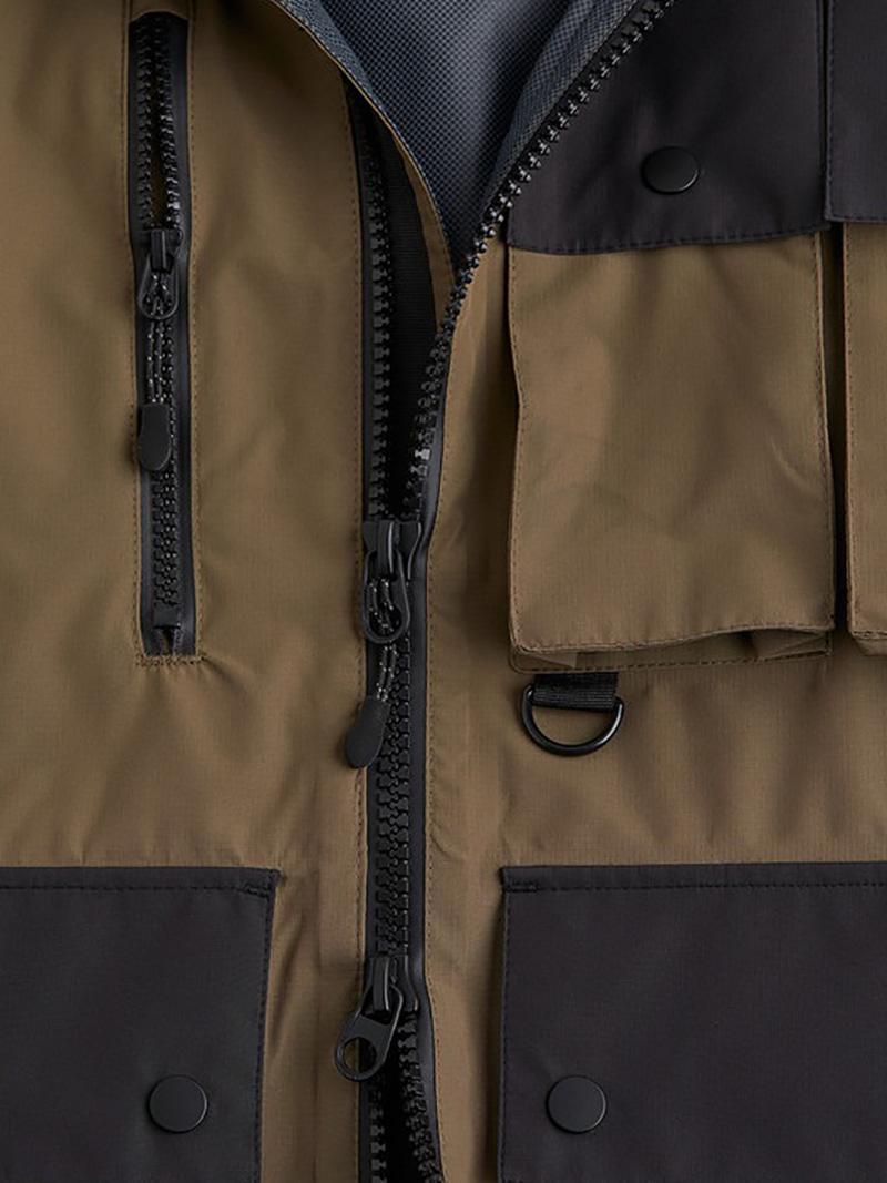 Спортивна куртка H&M S Бежево-чорний (A29091025363) - фото 4