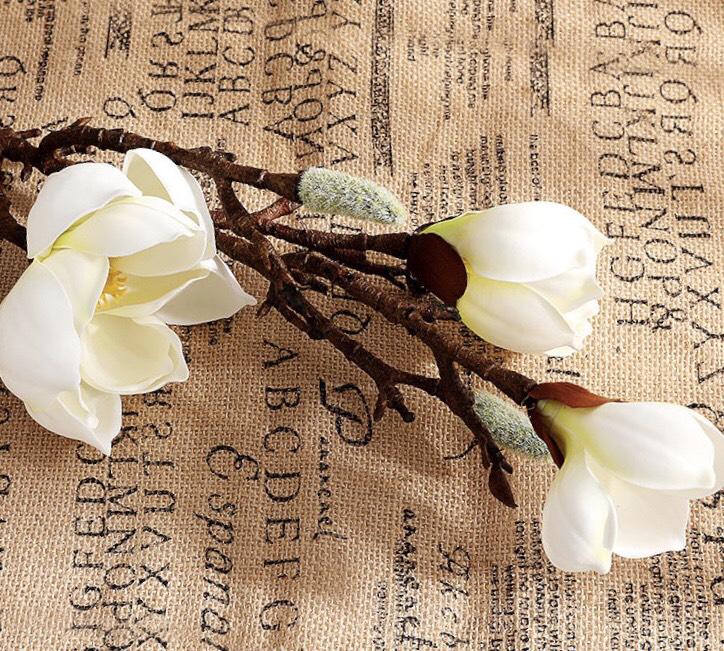 Искусственная магнолия древовидная Indigo Lux 72 см Белый (135-1) - фото 4