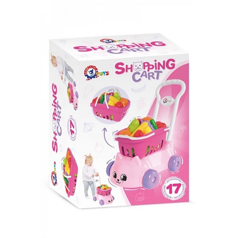 Тележка для супермаркета ТехноК для супермаркета Розовая (IG-173-N-691)