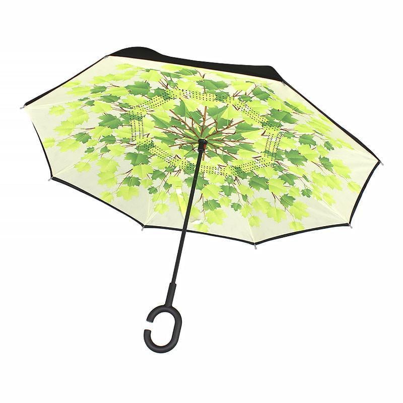 Зонт Lesko Up-Brella Листья женский
