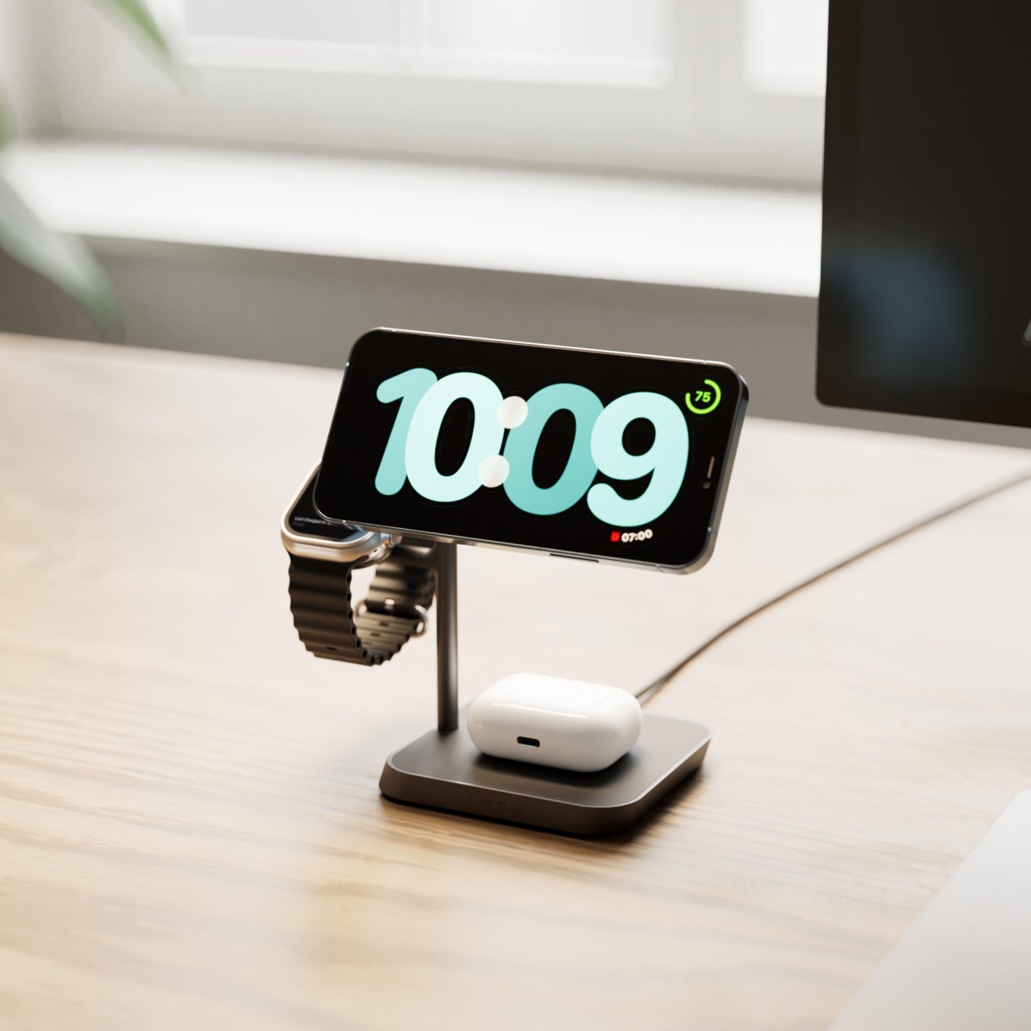 Зарядное устройство для телефона Zens Office Charger Pro 3 Wireless Black (ZEDC25B/00) - фото 6 Зарядное устройство для телефона Zens Office Charger Pro 3 Wireless Black (ZEDC25B/00) - фото 6