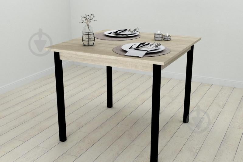 Стол кухонный Ferrum-decor Диего 75x90x90 Черный ДСП Сонома 16мм (DIE0018) Стол кухонный Ferrum-decor Диего 75x90x90 Черный ДСП Сонома 16мм (DIE0018)