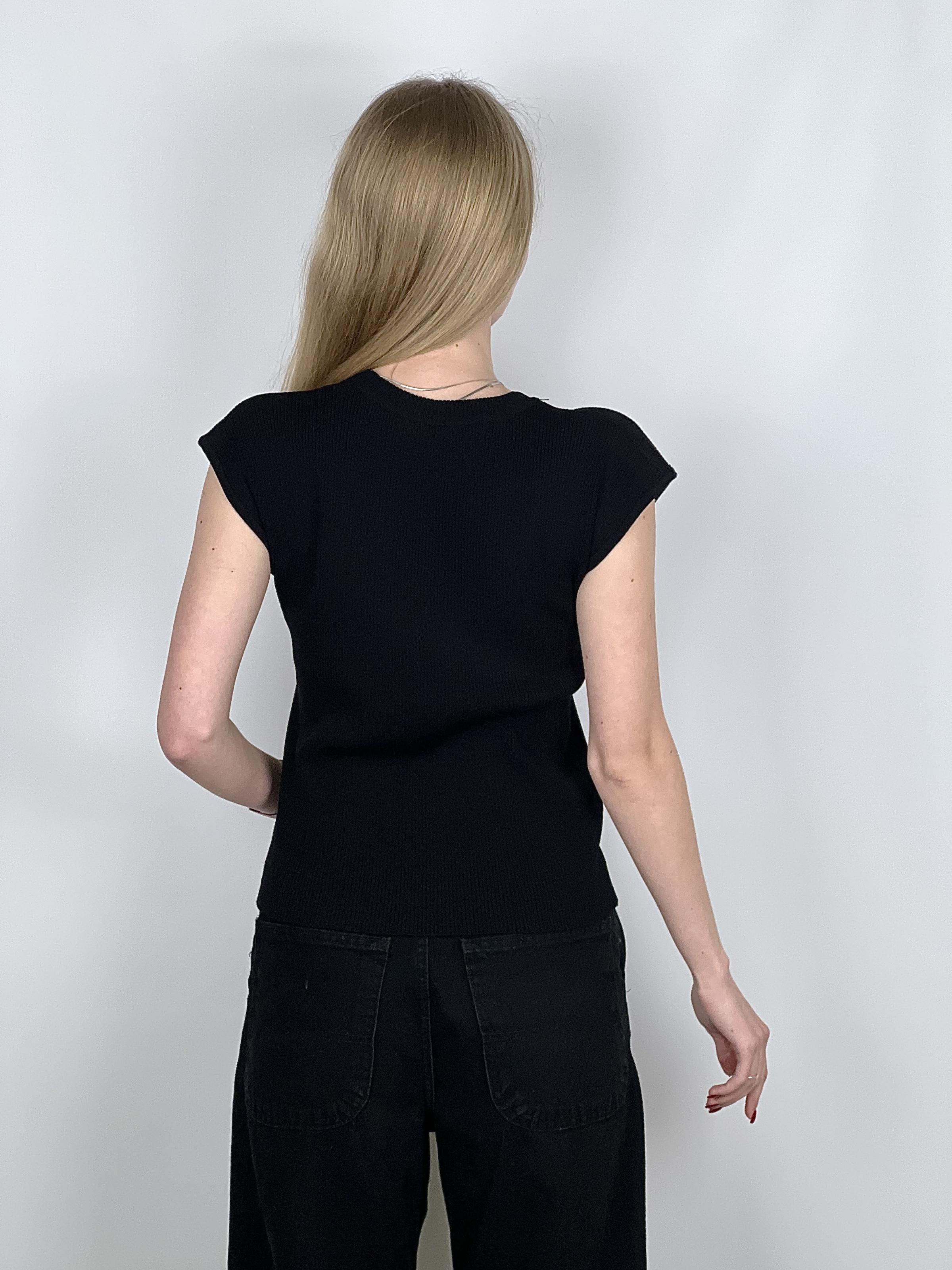 Футболка женская с рукавами Летучая мышь OS Черный (#9089) - фото 2 Футболка женская с рукавами Летучая мышь OS Черный (#9089) - фото 2