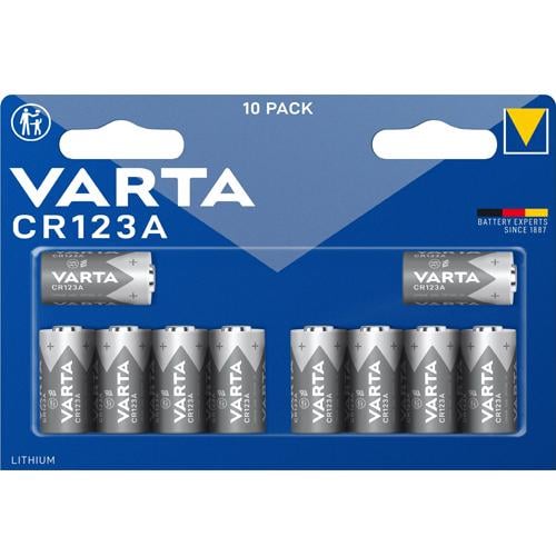Батарейки Varta Lithium Cell 3V CR123A 10 шт. (12481206)
