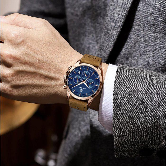 Годинник наручний чоловічий Poedagar West Brown (1705) - фото 5 Годинник наручний чоловічий Poedagar West Brown (1705) - фото 5