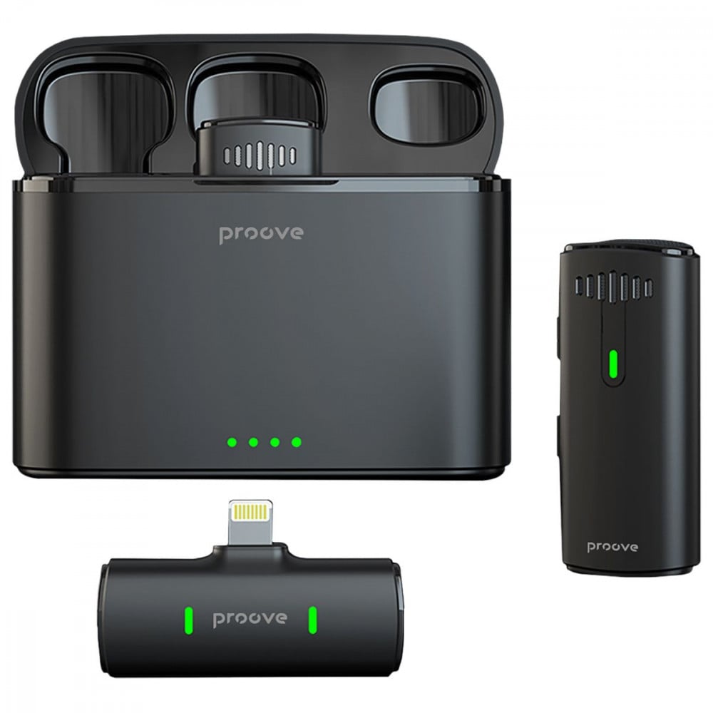 Мікрофон петличний бездротовий Proove Demo Lightning Black (557510001)