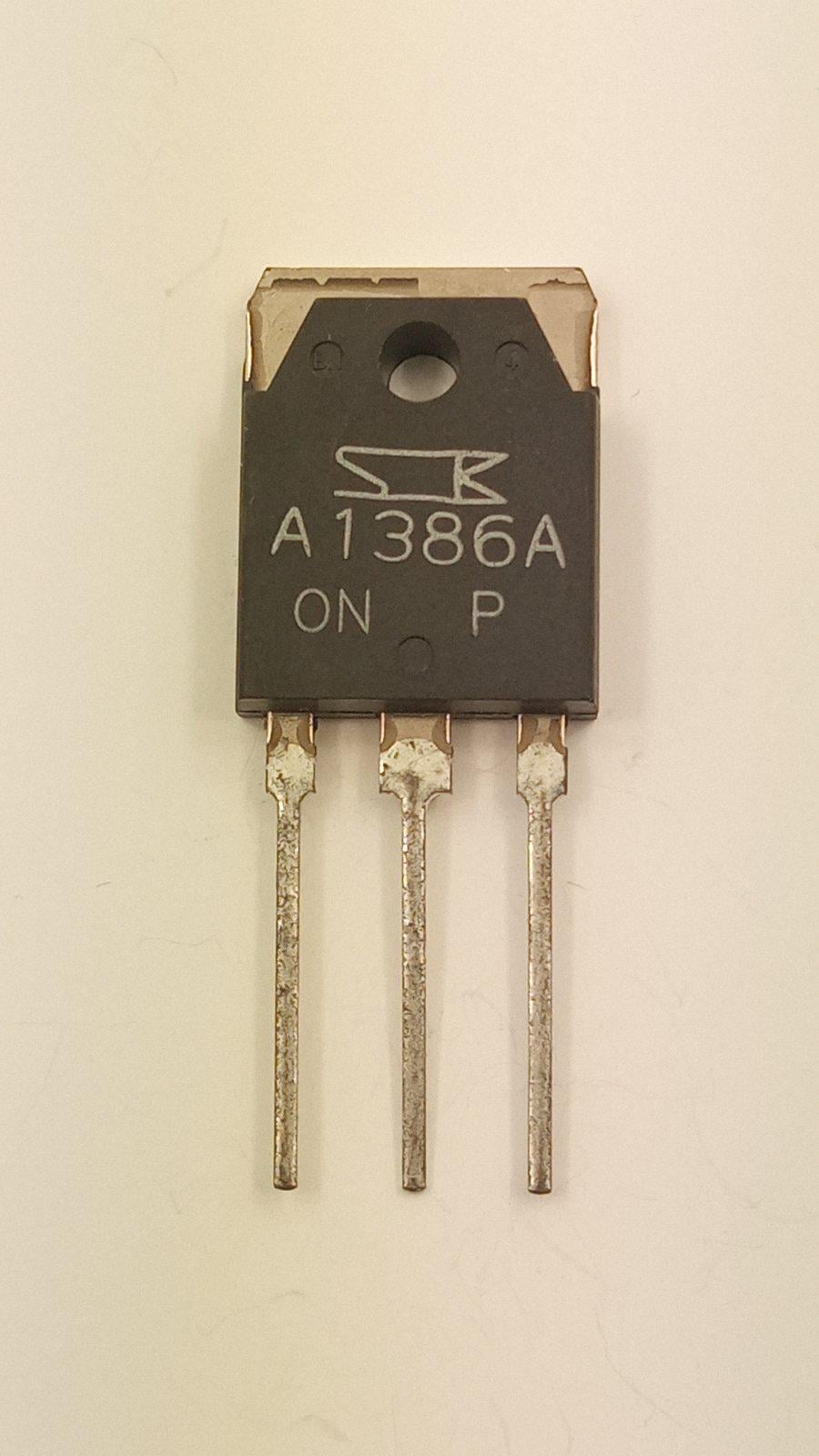 Транзистор 2SA1386A pnp 180V/15A/130W/40MHz/70-140 TO-3P (27186)