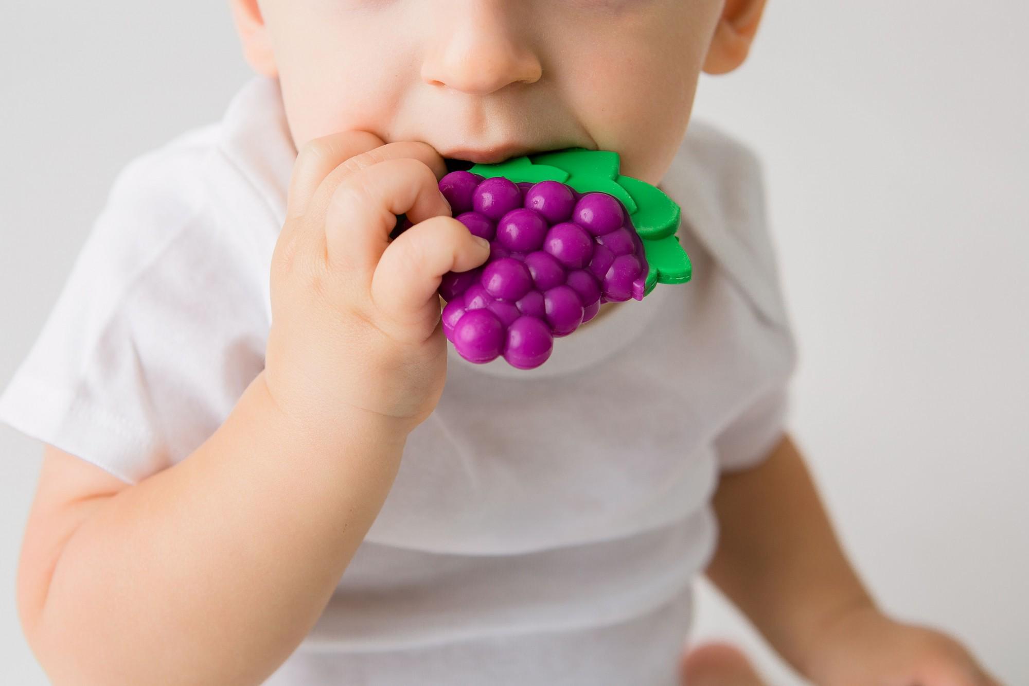 Прорезыватель Baby Banana Brush Виноград c кейсом (BBB-grape) - фото 3