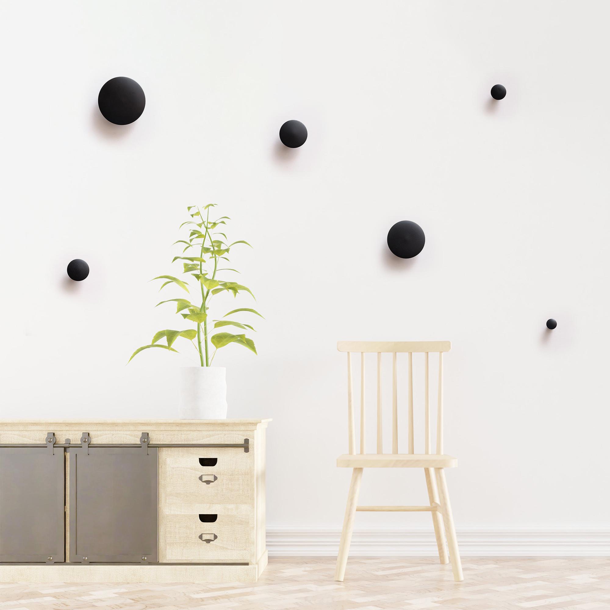 Набор деревянных крючков для одежды ø 35-150 мм 6 шт. Черный (49896) - фото 8 Набор деревянных крючков для одежды ø 35-150 мм 6 шт. Черный (49896) - фото 8