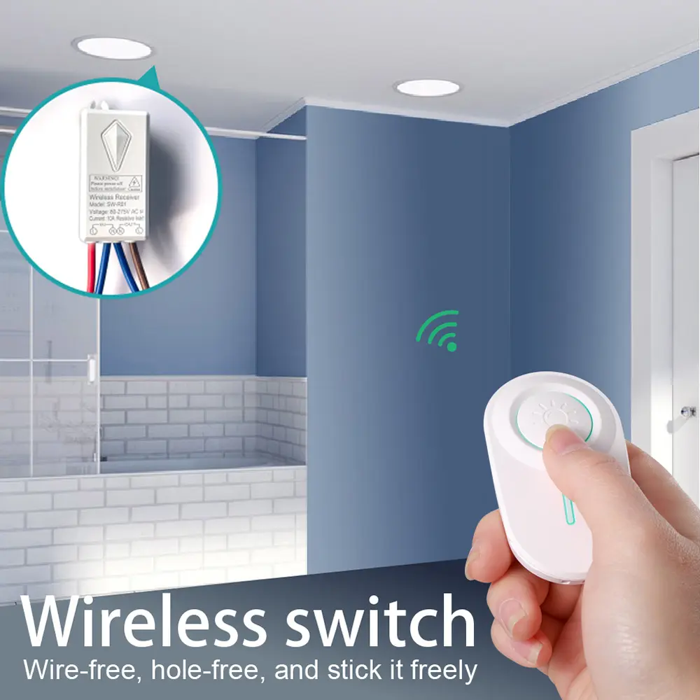 Комплект беспроводной выключатель с 1-канальным пультом CK1 с приемным блоком SW-R01 Premium - фото 8 Комплект беспроводной выключатель с 1-канальным пультом CK1 с приемным блоком SW-R01 Premium - фото 8