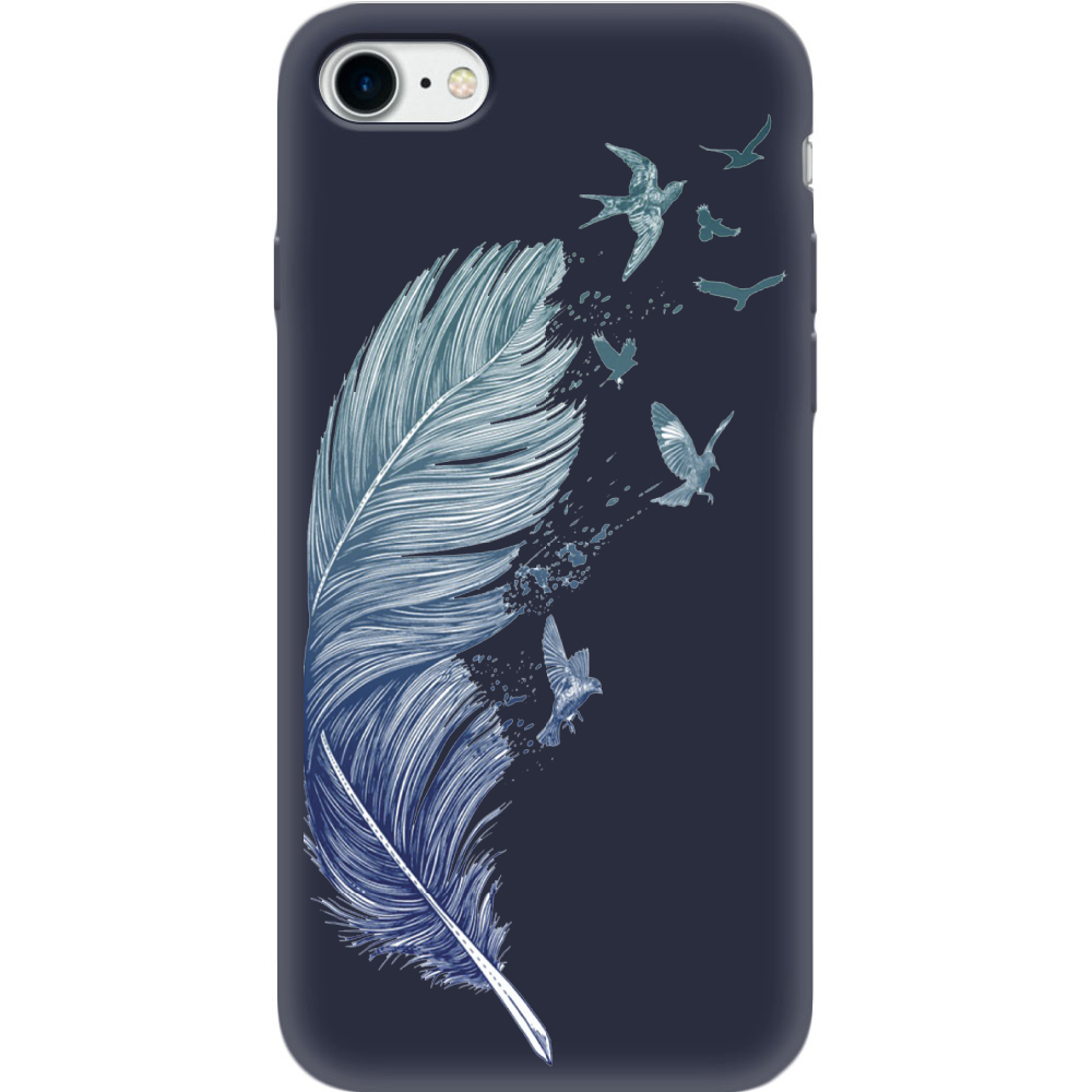 Чехол BoxFace Apple iPhone 7/8 SE  2020 Feather Синий силикон (26205-cc38-35448)