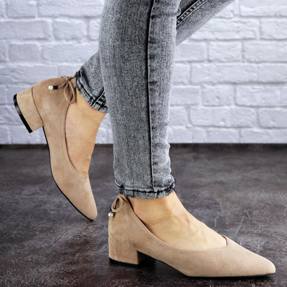 Туфли женские Fashion р. 39 25 см Бежевый (2028)