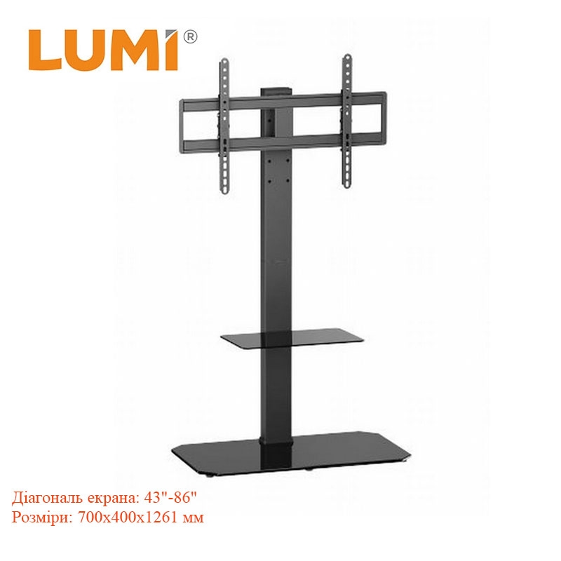 Стойка мобильная Lumi LDT03-27FL для телевизора/интерактивной панели 43"-86" (tf5204) - фото 2