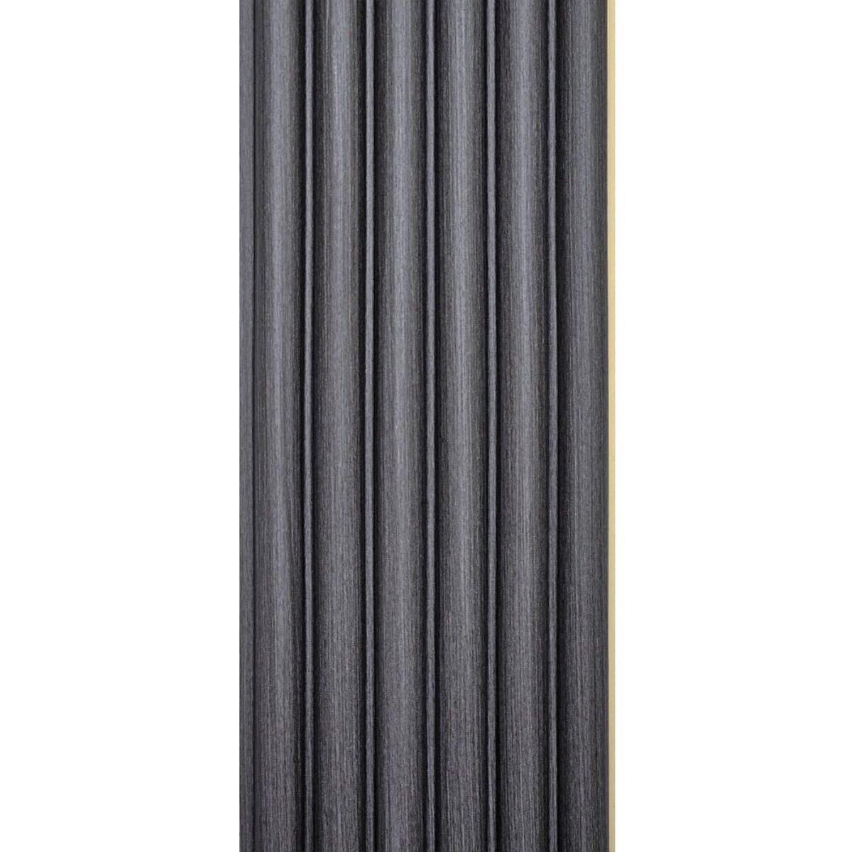 Рельс декоративный WPC круглый стеновой 3000х152х15 мм Графит (SW-00001873) - фото 5 Рельс декоративный WPC круглый стеновой 3000х152х15 мм Графит (SW-00001873) - фото 5
