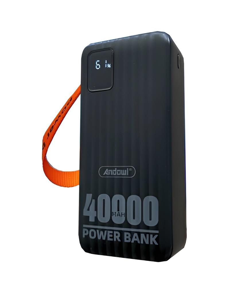Повербанк с быстрой зарядкой Andowl Q-TD81 40000 mAh 22,5 W Fast Charge PD20 Черный (b79aa57a)