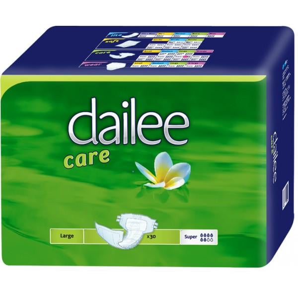 Підгузки для дорослих що дихають Dailee Саге Super Large 30 шт. 6 крапель