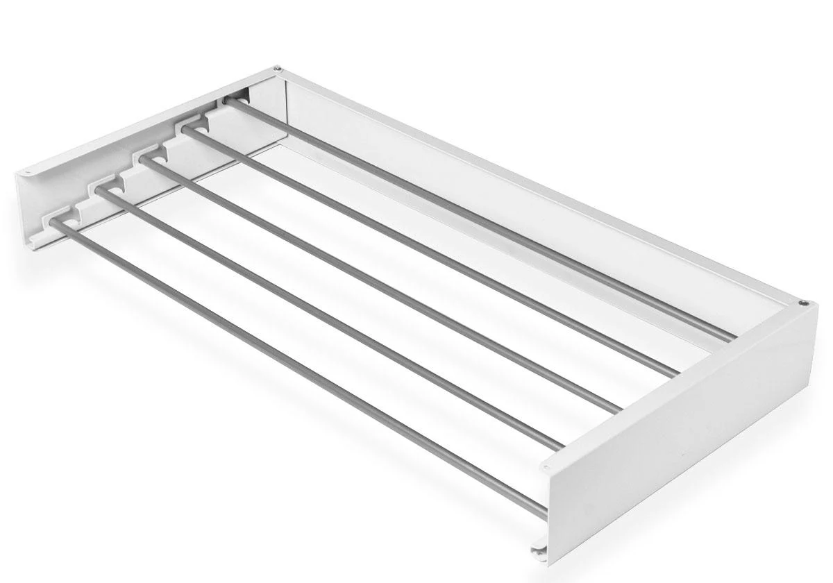 Сушарка для білизни розкладна настінна LinoFlat 80 Білий (1214)