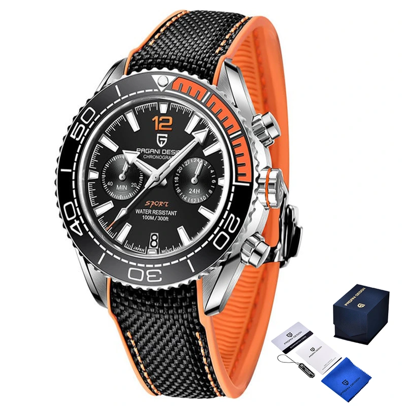 Наручний годинник Pagani Design PD-1711 Silver/Black