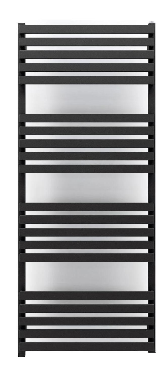 Полотенцесушитель комбинированный Terma Quadrus Slim ТЄН ONE с вентилем Unico 1185x450 мм Black mat (389)