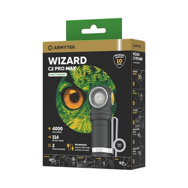 Ліхтар налобний Armytek Wizard Pro C2 Max XHP70.2 Magnet USB - фото 25