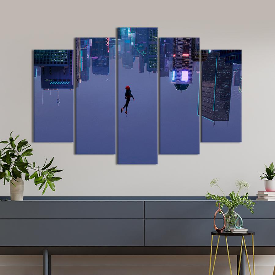 Настенний декор Хитовый мультфильм Человек-паук: Через вселенные 112x68 см (A92-5)