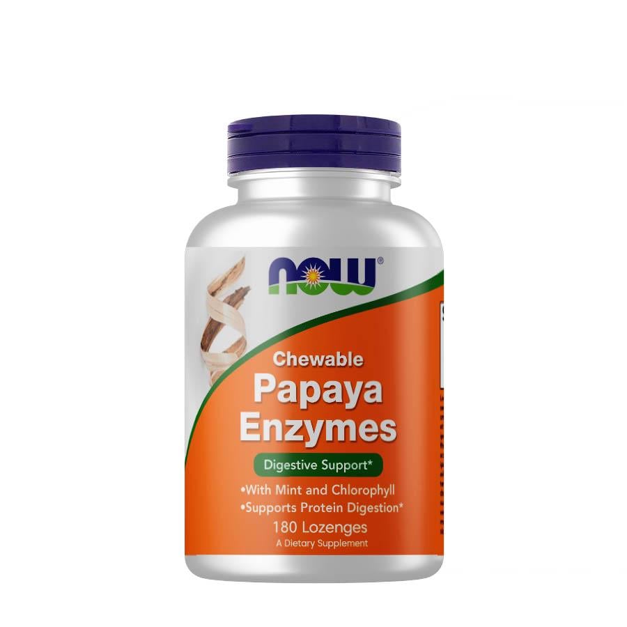 Натуральна добавка NOW Papaya Enzymes 180 жувальних таб. (4508)