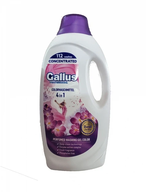 Гель для стирки цветных вещей Gallus Professional Concentrated Color 4,05 л Гель для стирки цветных вещей Gallus Professional Concentrated Color 4,05 л