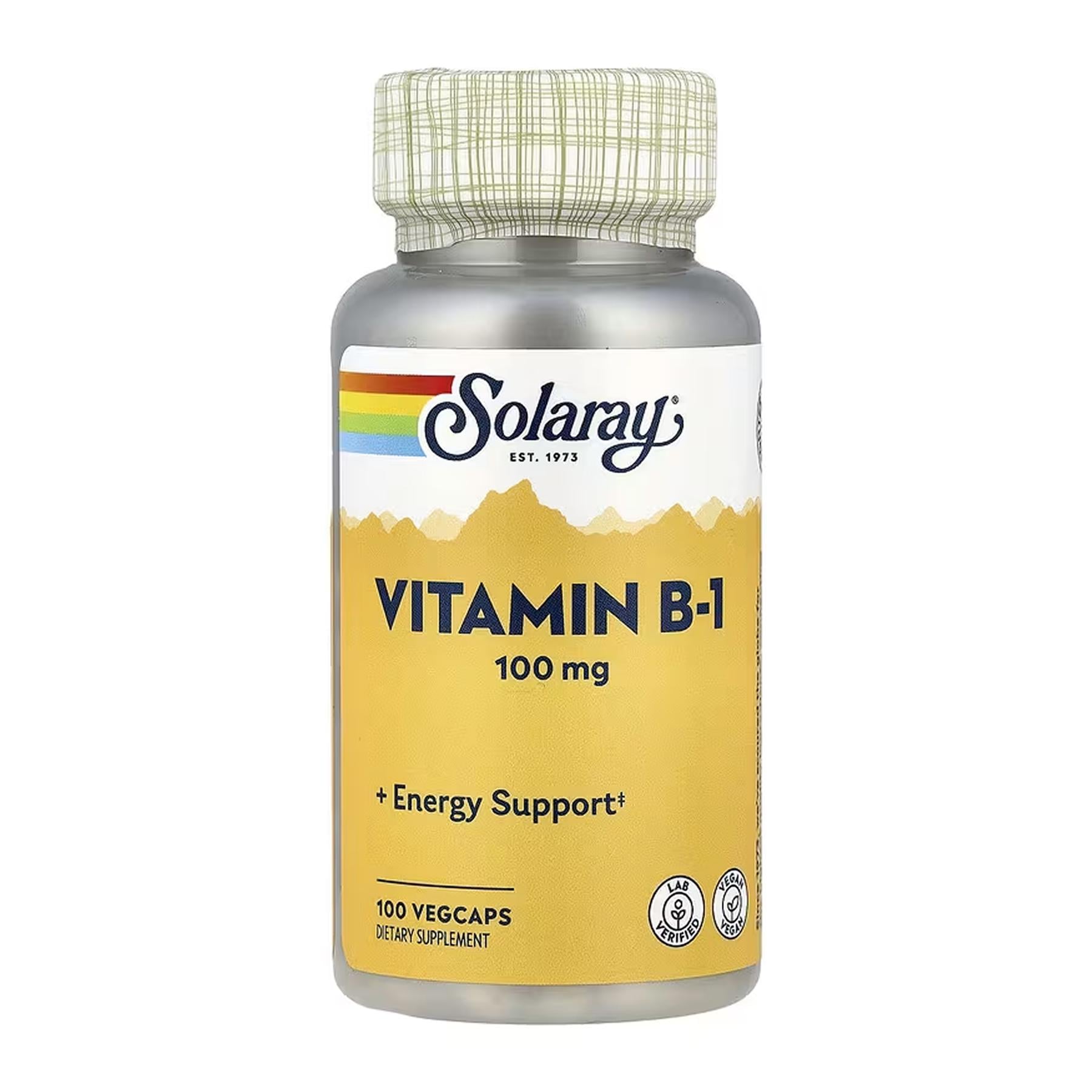 Вітамін В-1 Solaray Vitamin B-1 100 мг 100 vcaps