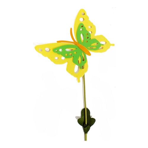Декор Бабочка на палочке 62 см SETA Decor 13-22YL-GR