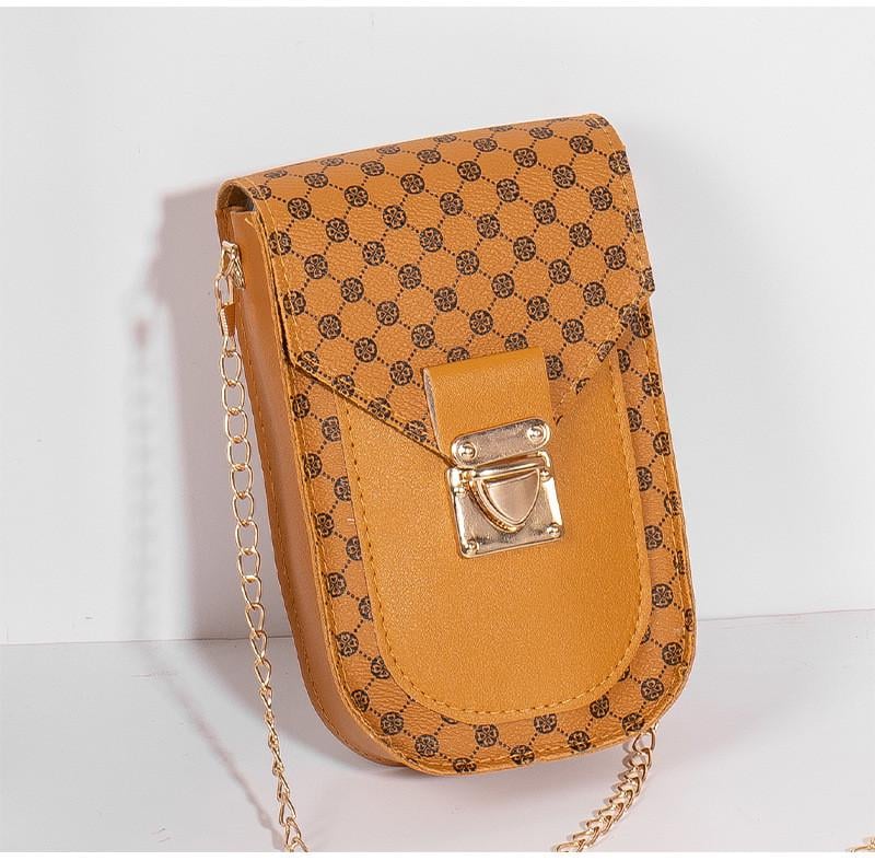 Сумка жіноча для телефону Світло-коричневий