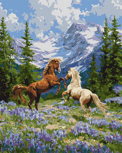 Картина по номерам Ideyka Свободная пара в лесу 40x50 см (KHO6866)