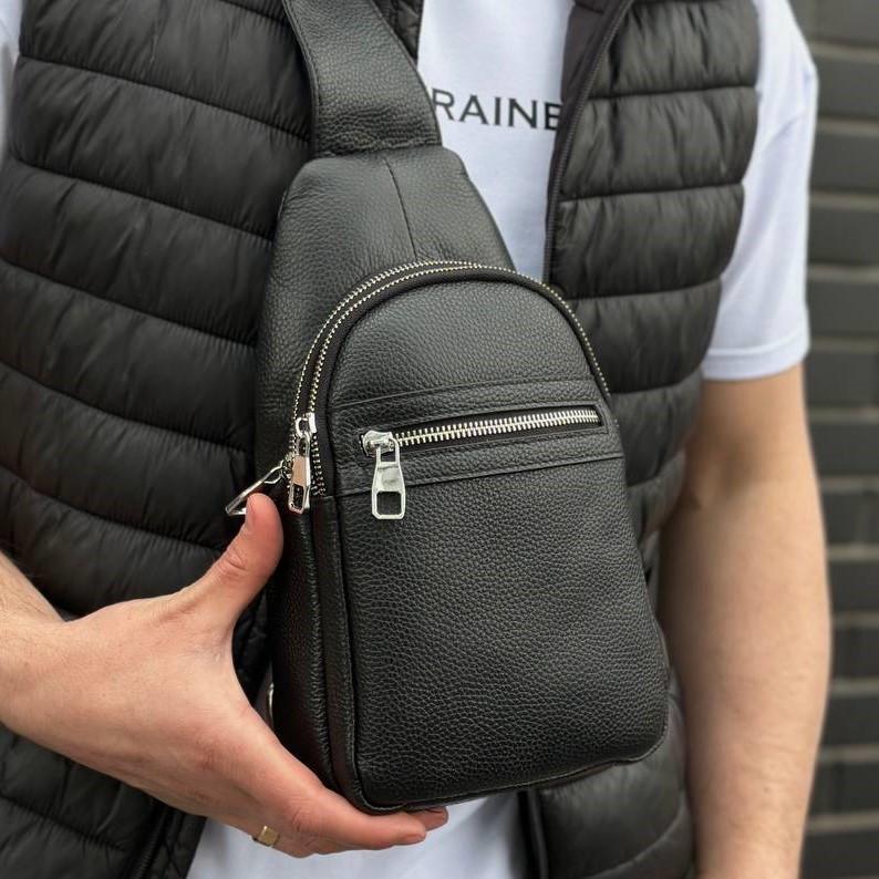 Рюкзак через плечо Tiding Bag Черный (3280)