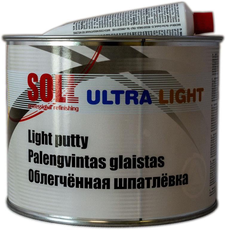 Шпаклевка универсальная 1.5 кг SOLL Ultra Light мягкая Белый (000032350)
