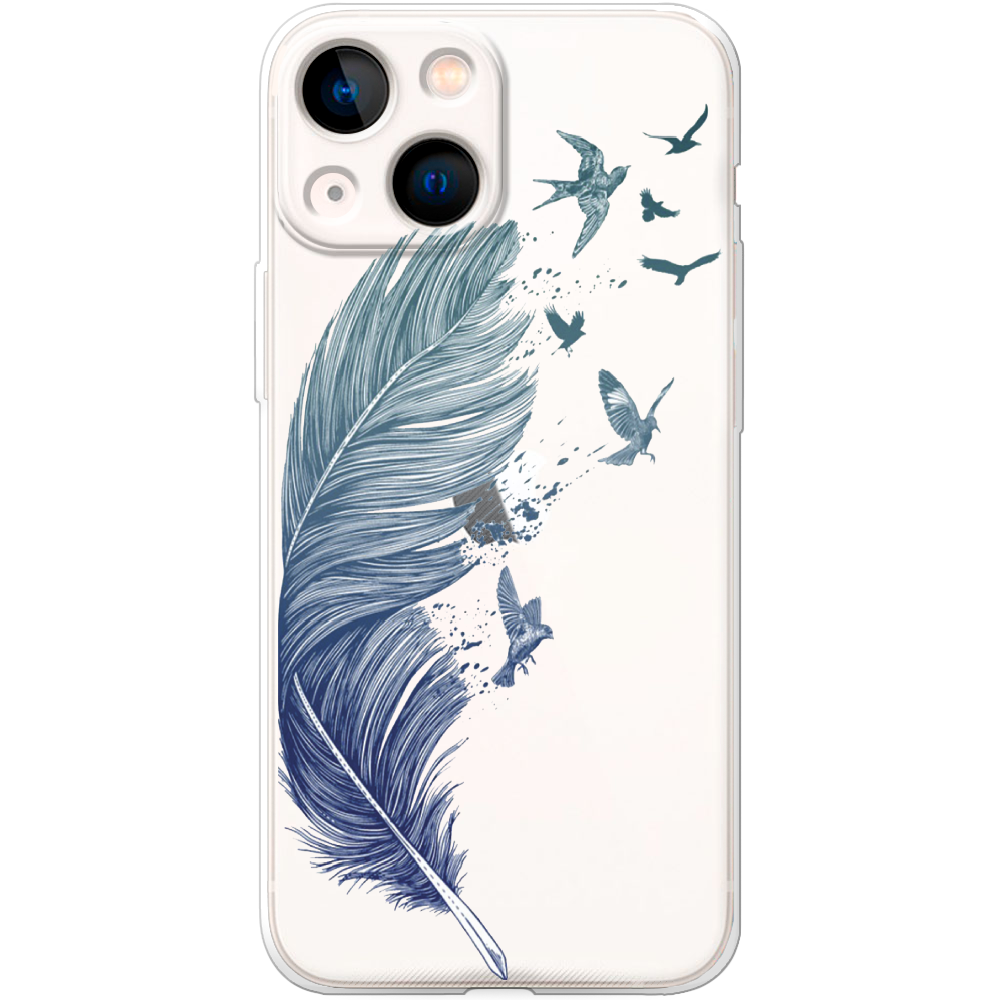 Чохол BoxFace iPhone 13 mini Feather Прозорий силікон (43839-cc38-43839)