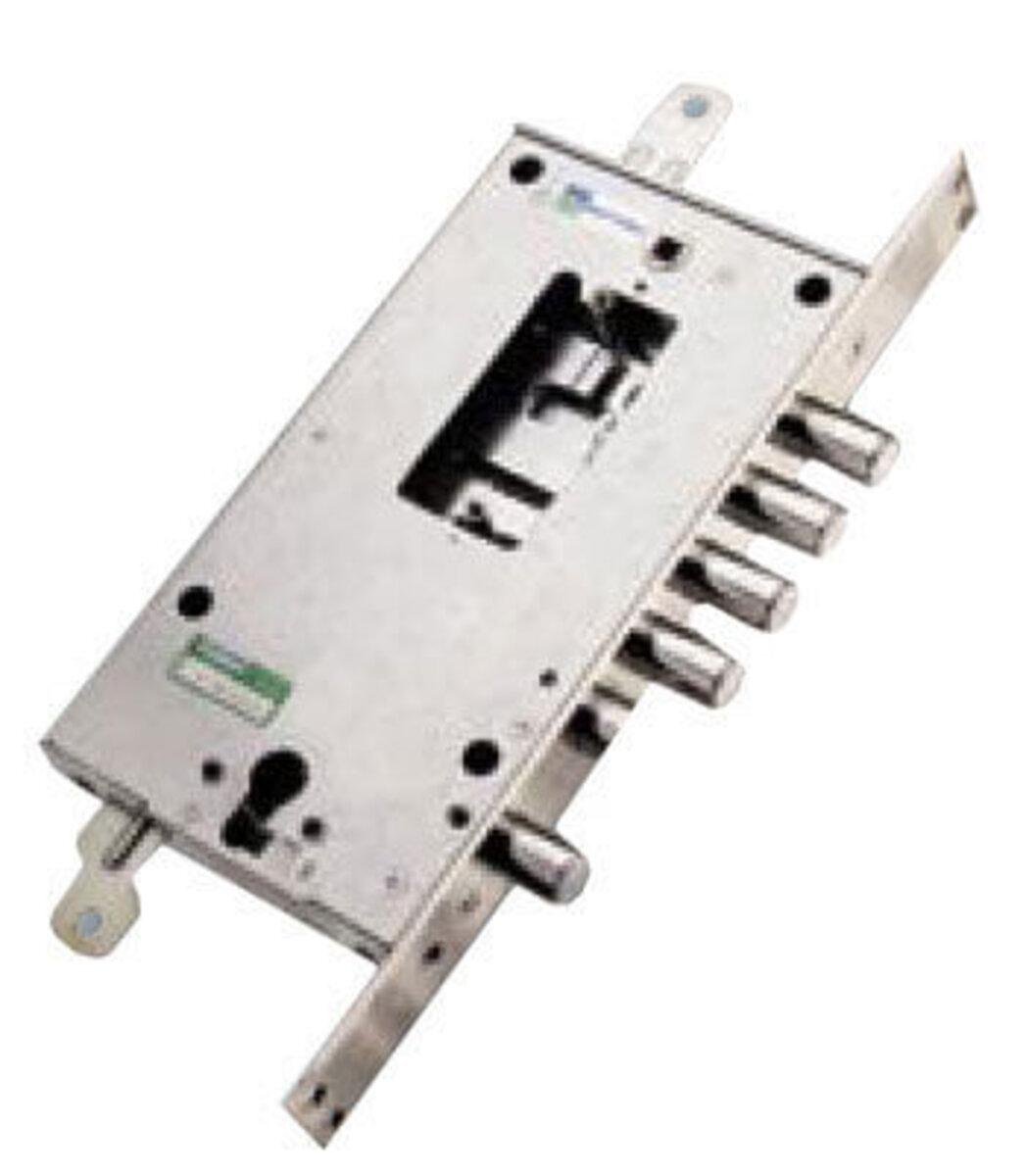 Замок Mottura 54N897SP8RS54 4 ригельний із засувкою нукл і додатковим замком під євроциліндр