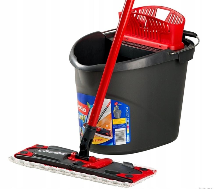 Набір для прибирання Vileda 177453 Ultramax box плоска швабра/серветка для чищення (id_2041)