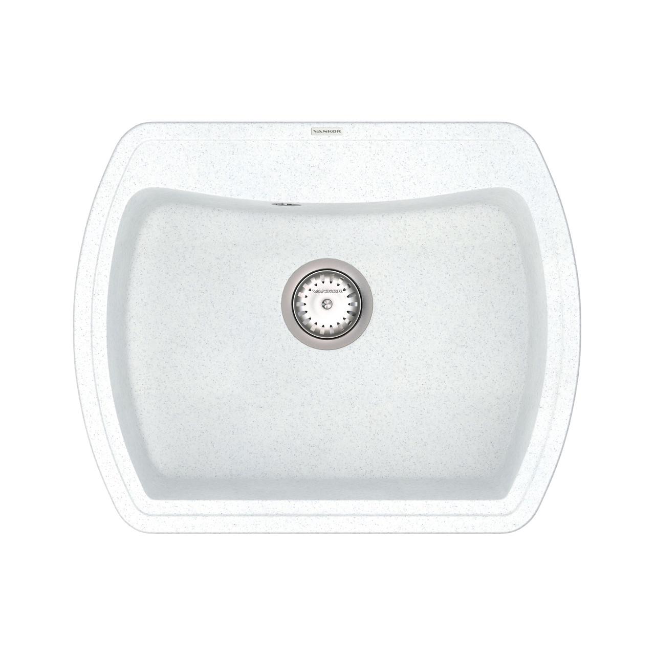 Кухонна мийка з сифоном Norton NMP 01,63 White stone