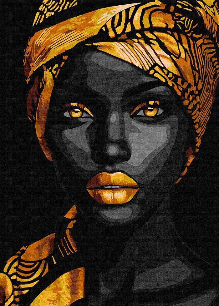 Картина по номерам Ideyka Золотая изящность 30х40 см (KHO8497)