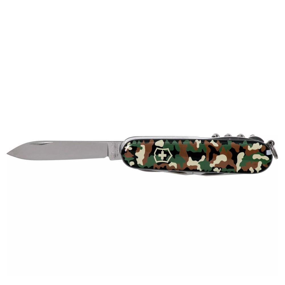 Комплект нож Victorinox Huntsman Millitary 1.3713.94/чехол с фонариком - фото 4