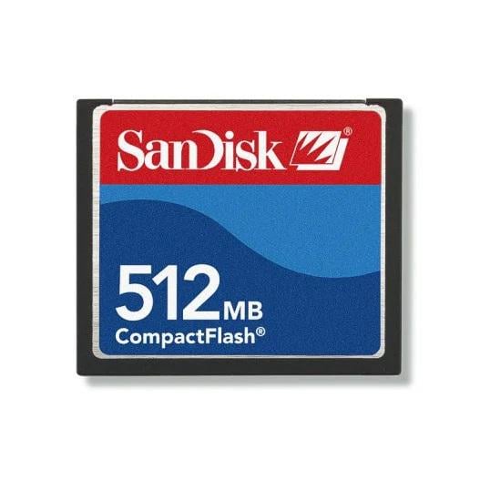 Карта памяти SanDisk Compact Flash 512 Mb (18393648)