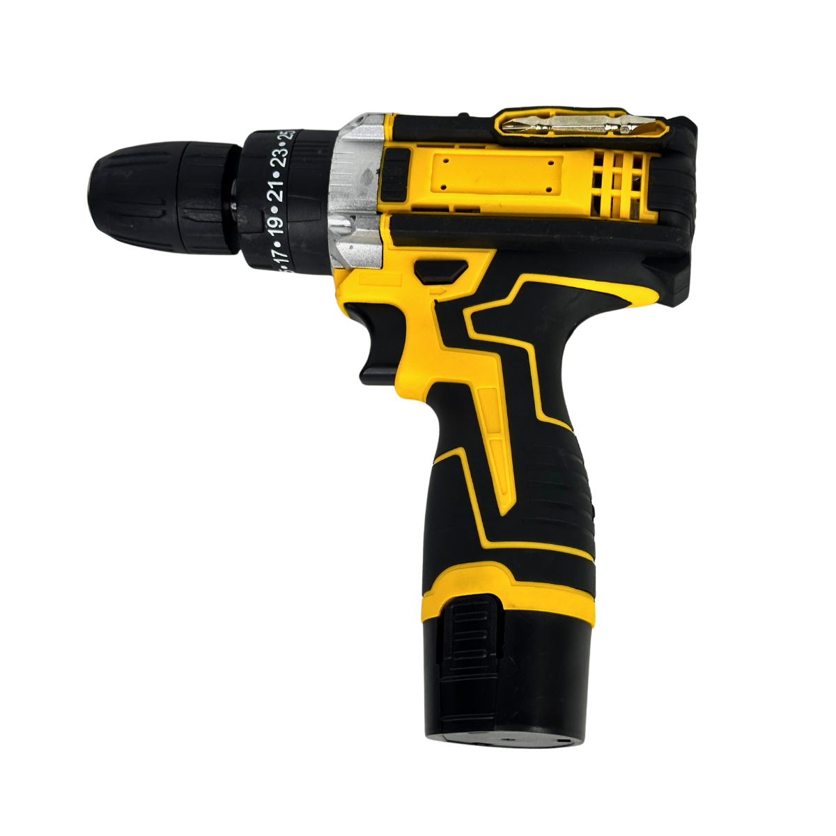 Шуруповерт аккумуляторный 12V с набором слесарных инструментов в кейсе (FS-12H)