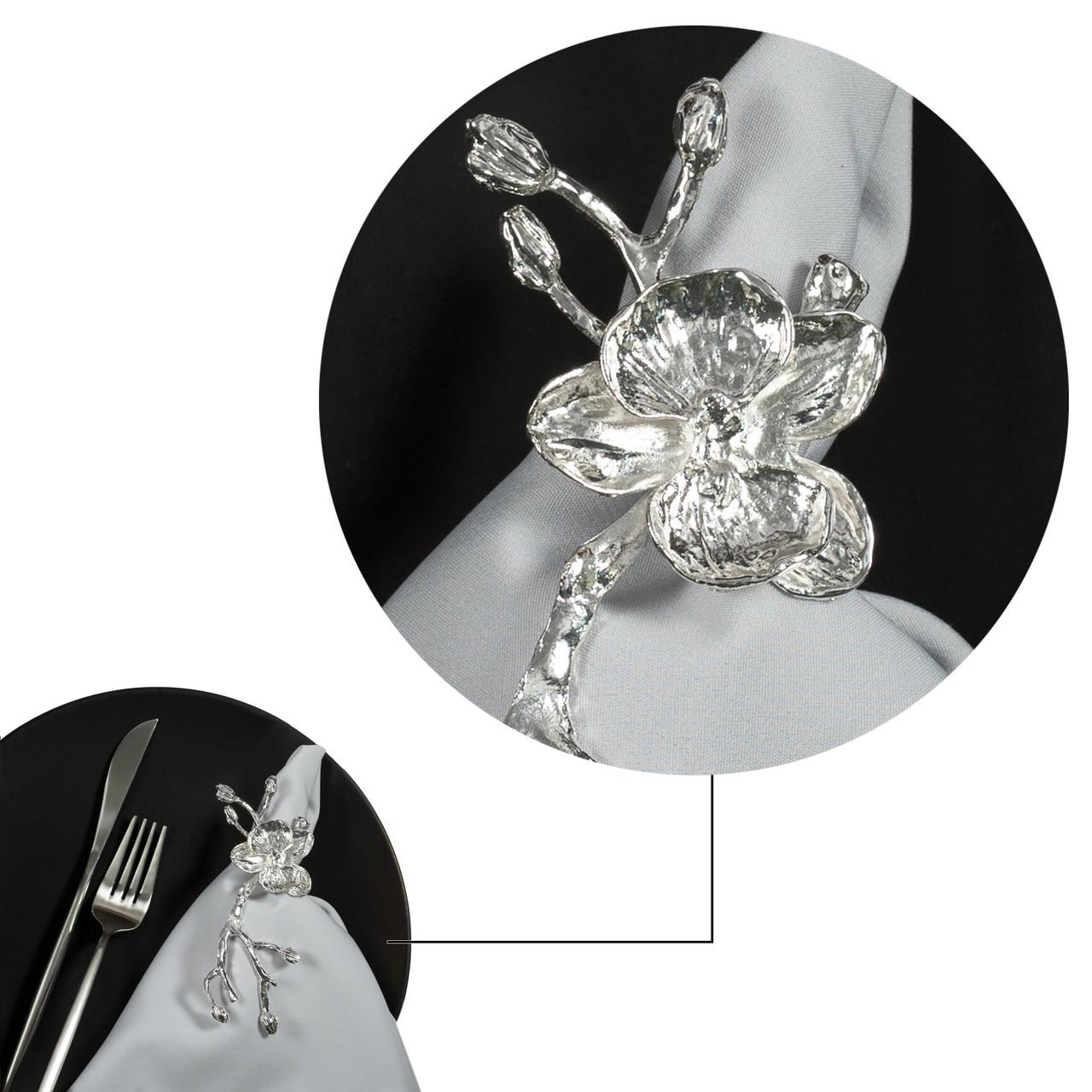 Кільця для серветок Remy-Decor Кьяра 14 шт. Срібний - фото 5 Кільця для серветок Remy-Decor Кьяра 14 шт. Срібний - фото 5