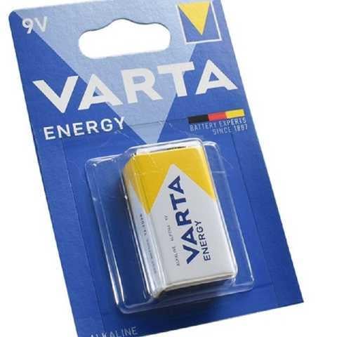 Батарейка Varta ENERGY ALKALINE крона 9V 10 шт. Білий