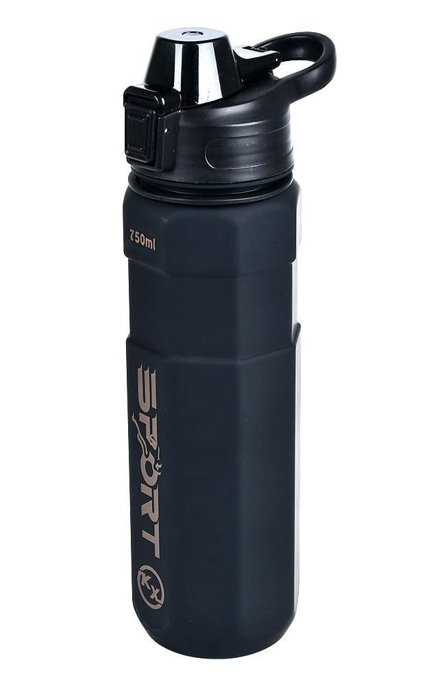 Пляшка-поїлка Sport пластикова 750 мл Black (31067) Пляшка-поїлка Sport пластикова 750 мл Black (31067)